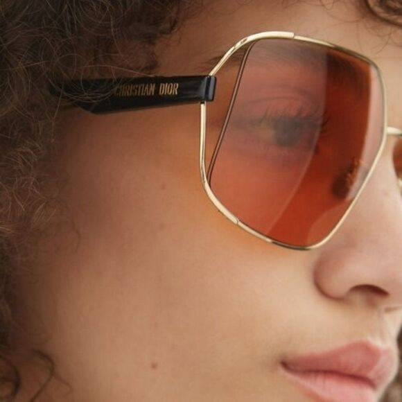NEW Dior ARCHIDIOR S1U  B0E0 Gold Pink Women Oversized Square Sunglasses main image 10
